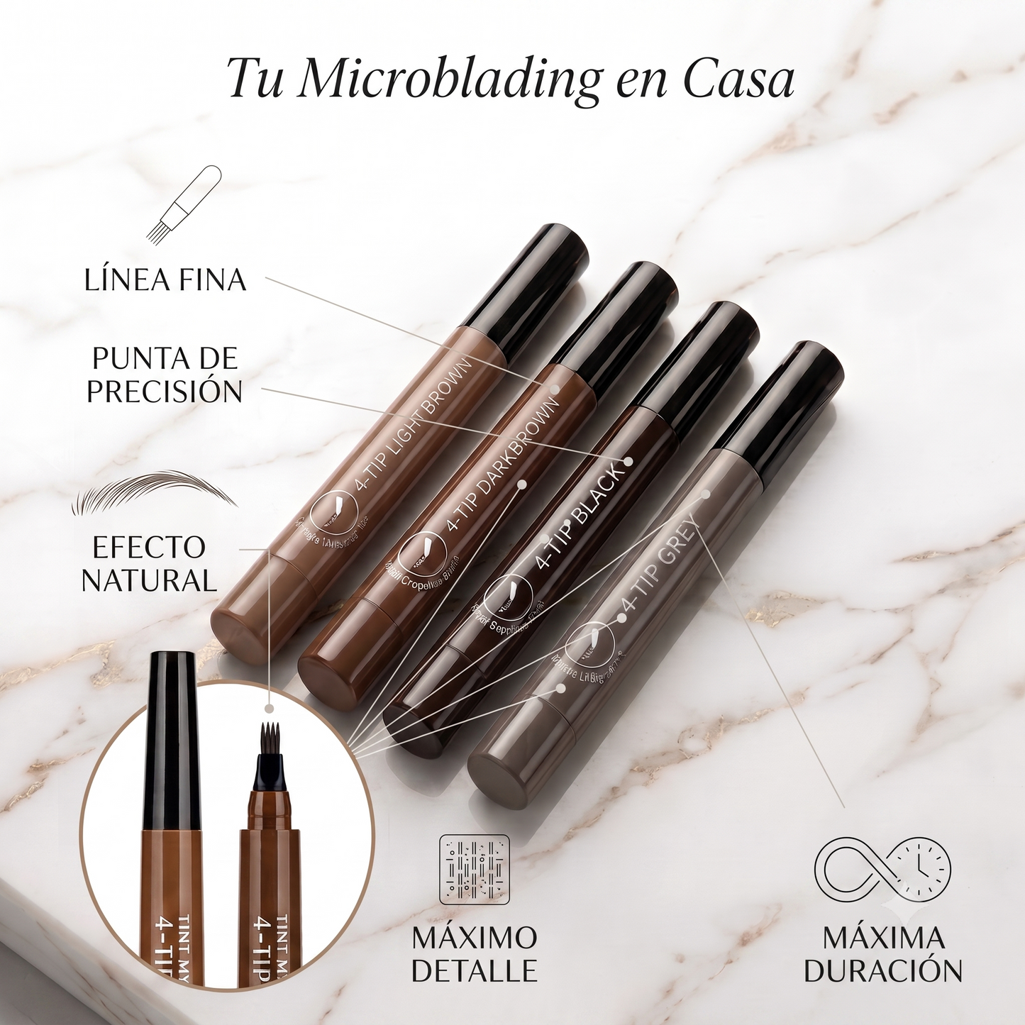 PLUMA PELO A PELO DE MICRO-PRECISION